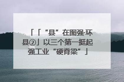 「“县”在图强·环县②」以三个第一挺起强工业“硬脊梁”