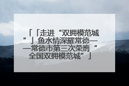 「走进“双拥模范城”」鱼水情深耀常德——常德市第三次荣膺“全国双拥模范城”
