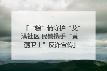 “粽”情守护“艾”满社区 民警携手“黄鹤卫士”反诈宣传