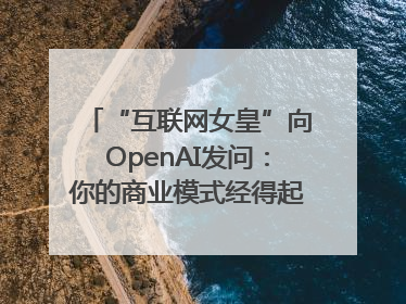 “互联网女皇”向OpenAI发问：你的商业模式经得起价格战考验么？