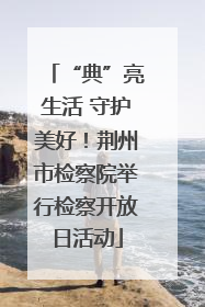 “典”亮生活 守护美好！荆州市检察院举行检察开放日活动