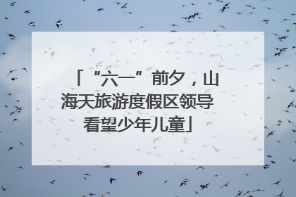 “六一”前夕，山海天旅游度假区领导看望少年儿童