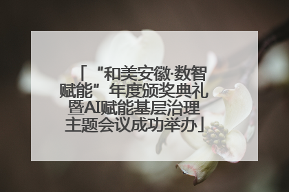 “和美安徽·数智赋能”年度颁奖典礼暨AI赋能基层治理主题会议成功举办