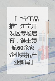 “宁工品推”江宁开发区专场启幕：链主领航60余家企业共拓产业新局