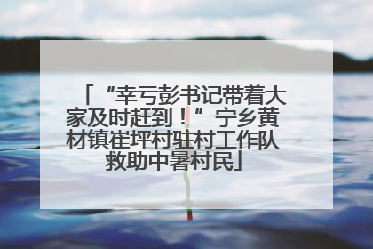 “幸亏彭书记带着大家及时赶到！”宁乡黄材镇崔坪村驻村工作队救助中暑村民