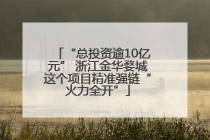 “总投资逾10亿元” 浙江金华婺城这个项目精准强链“火力全开”