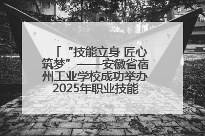 “技能立身 匠心筑梦”——安徽省宿州工业学校成功举办2025年职业技能活动周各项活动