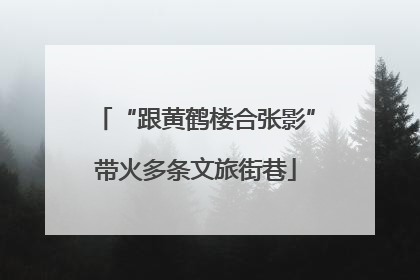 “跟黄鹤楼合张影”带火多条文旅街巷