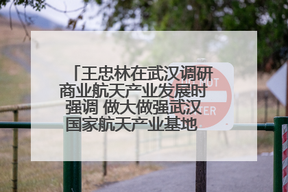 王忠林在武汉调研商业航天产业发展时强调 做大做强武汉国家航天产业基地 打造具有全国影响力的“中国星谷”