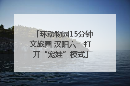环动物园15分钟文旅圈 汉阳六一打开“宠娃”模式
