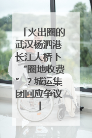 火出圈的武汉杨泗港长江大桥下“圈地收费”？城运集团回应争议