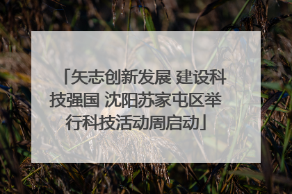 矢志创新发展 建设科技强国 沈阳苏家屯区举行科技活动周启动