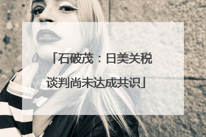 石破茂：日美关税谈判尚未达成共识