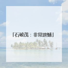 石破茂：非常遗憾