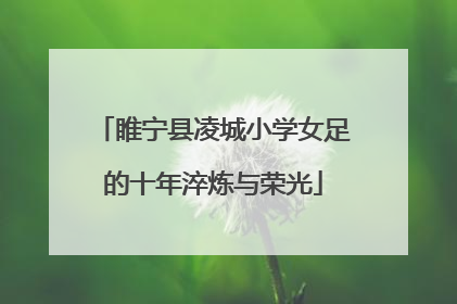 睢宁县凌城小学女足的十年淬炼与荣光
