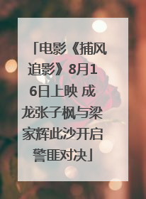 电影《捕风追影》8月16日上映 成龙张子枫与梁家辉此沙开启警匪对决