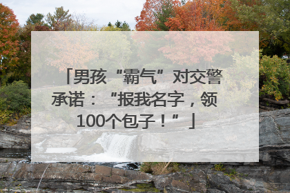男孩“霸气”对交警承诺：“报我名字，领100个包子！”