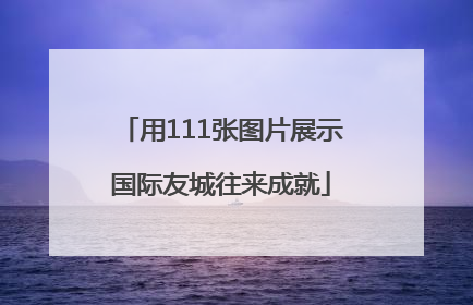 用111张图片展示国际友城往来成就