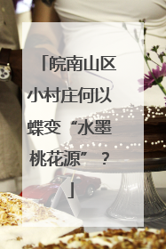 皖南山区小村庄何以蝶变“水墨桃花源”？