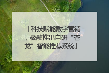 科技赋能数字营销，极融推出自研“苍龙”智能推荐系统