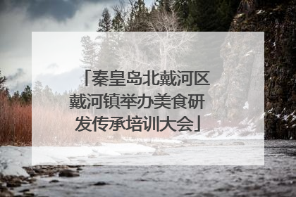 秦皇岛北戴河区戴河镇举办美食研发传承培训大会
