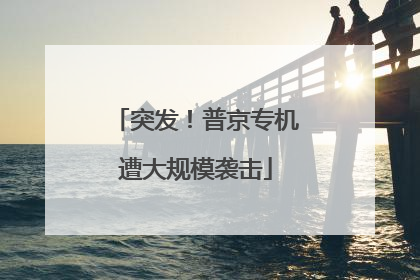 突发！普京专机遭大规模袭击