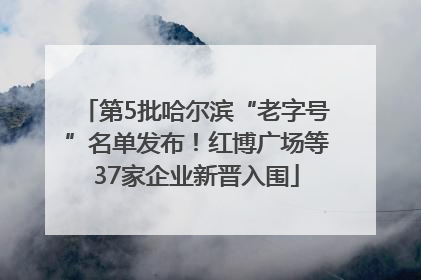 第5批哈尔滨“老字号”名单发布！红博广场等37家企业新晋入围