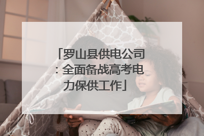 罗山县供电公司：全面备战高考电力保供工作