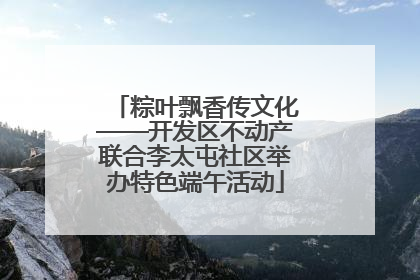 粽叶飘香传文化——开发区不动产联合李太屯社区举办特色端午活动