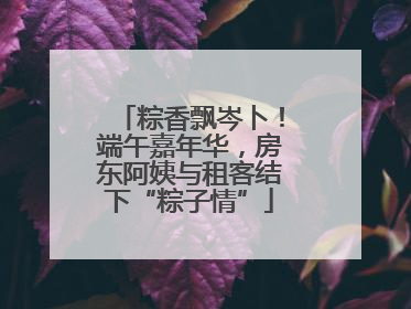 粽香飘岑卜！端午嘉年华，房东阿姨与租客结下“粽子情”