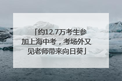 约12.7万考生参加上海中考，考场外又见老师带来向日葵