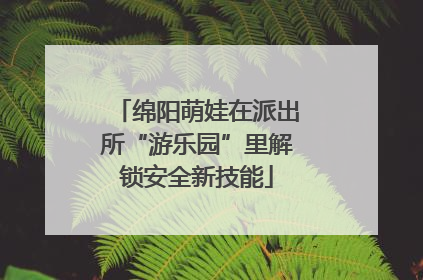 绵阳萌娃在派出所“游乐园”里解锁安全新技能