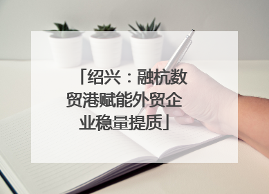 绍兴：融杭数贸港赋能外贸企业稳量提质