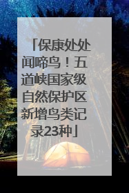 保康处处闻啼鸟！五道峡国家级自然保护区新增鸟类记录23种