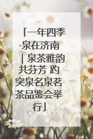 一年四季·泉在济南｜泉茶雅韵共芬芳 趵突泉名泉茗茶品鉴会举行
