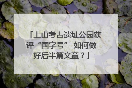 上山考古遗址公园获评“国字号” 如何做好后半篇文章？