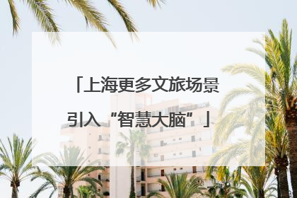 上海更多文旅场景引入“智慧大脑”