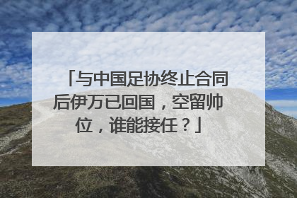 与中国足协终止合同后伊万已回国，空留帅位，谁能接任？