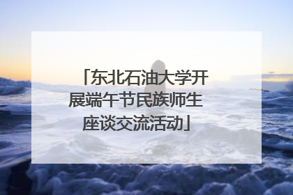 东北石油大学开展端午节民族师生座谈交流活动