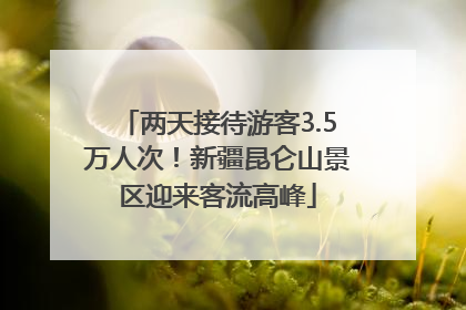 两天接待游客3.5万人次！新疆昆仑山景区迎来客流高峰