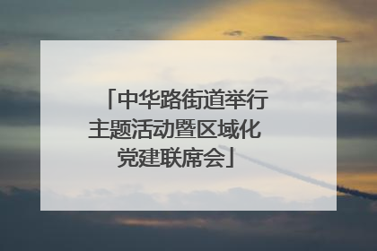 中华路街道举行主题活动暨区域化党建联席会