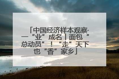 中国经济样本观察·一“业”成名丨面包“总动员”！“走”天下也“香”家乡