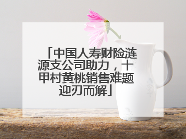 中国人寿财险涟源支公司助力，十甲村黄桃销售难题迎刃而解