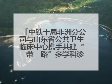 中铁十局非洲分公司与山东省公共卫生临床中心携手共建“一带一路”多学科诊疗协作网