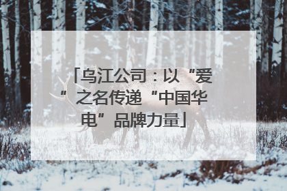 乌江公司：以“爱”之名传递“中国华电”品牌力量