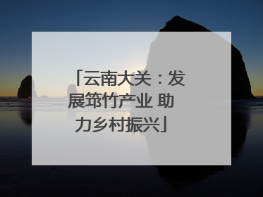 云南大关：发展筇竹产业 助力乡村振兴