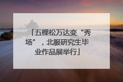 五棵松万达变“秀场”，北服研究生毕业作品展举行