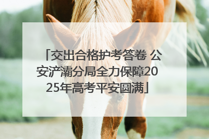交出合格护考答卷 公安浐灞分局全力保障2025年高考平安圆满
