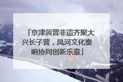 京津冀晋非遗齐聚大兴长子营，凤河文化奏响协同创新乐章