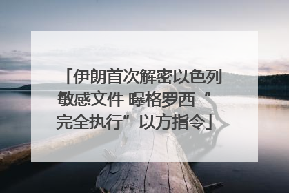 伊朗首次解密以色列敏感文件 曝格罗西“完全执行”以方指令